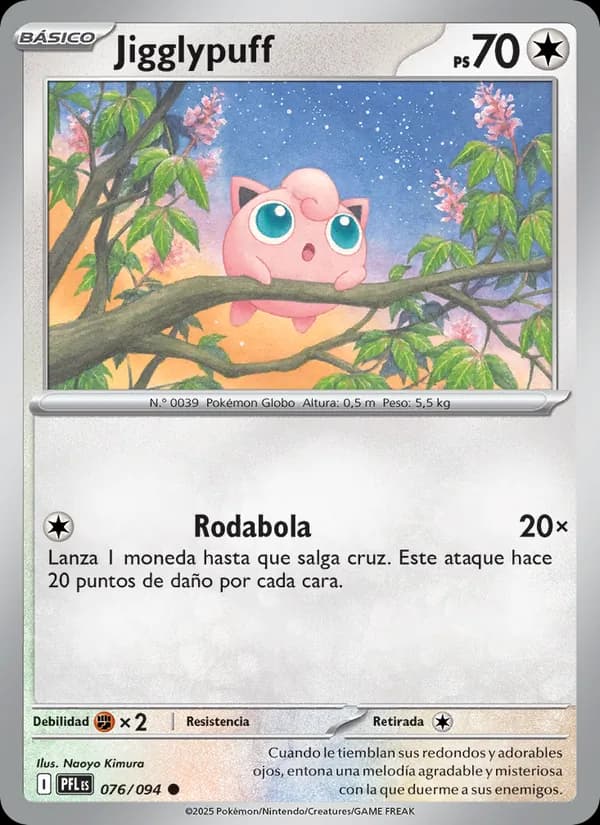 Jigglypuff card in Spanish