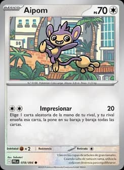 Aipom card in Spanish