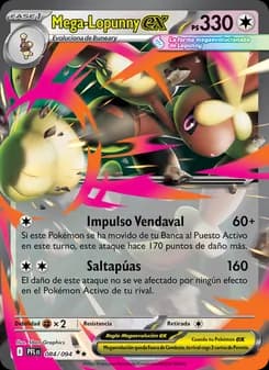 Mega-Lopunny ex card in Spanish