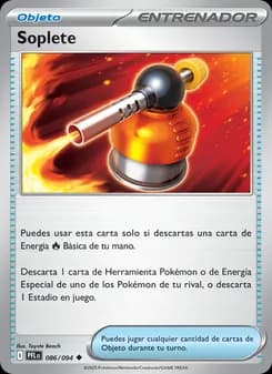 Soplete card in Spanish