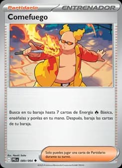 Comefuego card in Spanish
