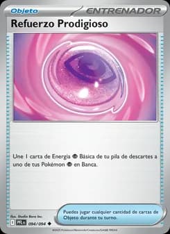 Refuerzo Prodigioso card in Spanish