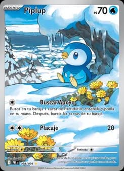 Piplup card in Spanish