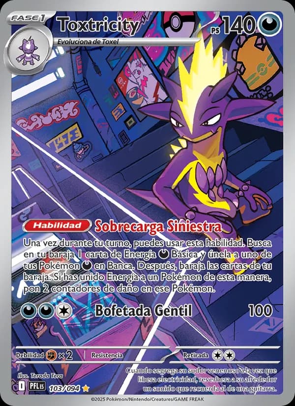 Toxtricity card in Spanish