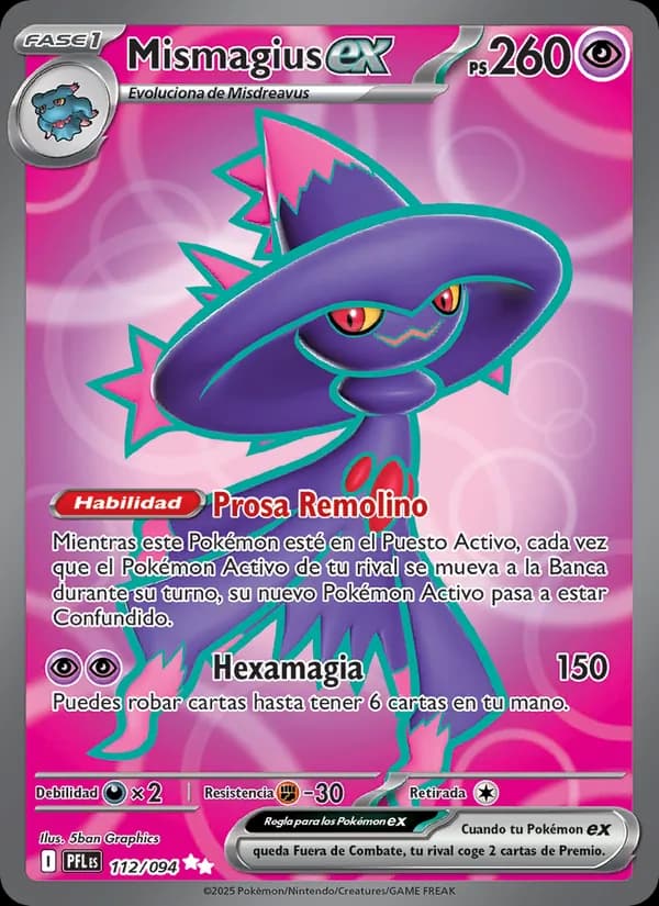 Mismagius ex card in Spanish