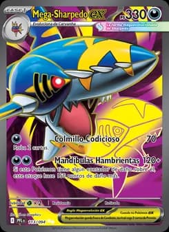 Mega-Sharpedo ex card in Spanish