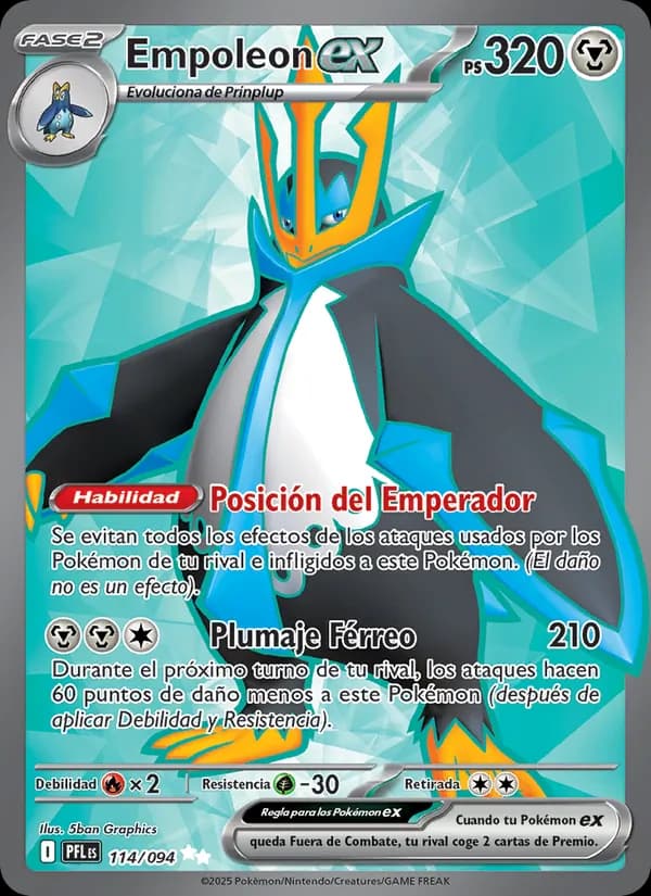 Empoleon ex card in Spanish