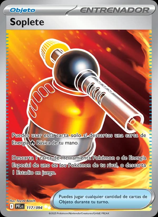 Soplete card in Spanish
