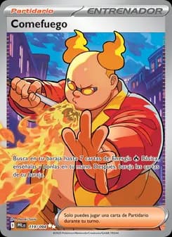 Comefuego card in Spanish