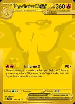 Mega-Charizard X ex card in Spanish