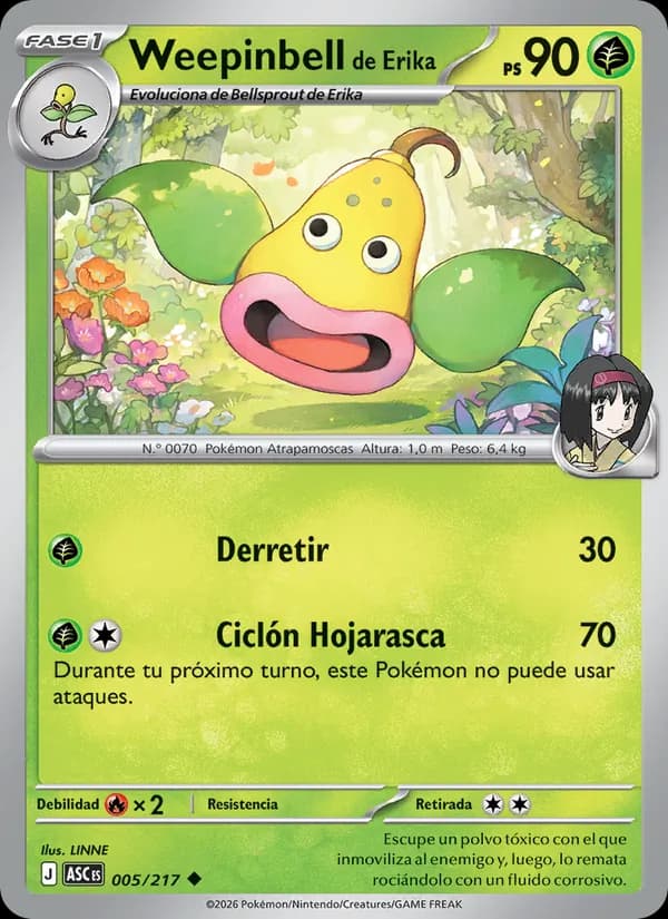 Weepinbell de Erika card in Spanish