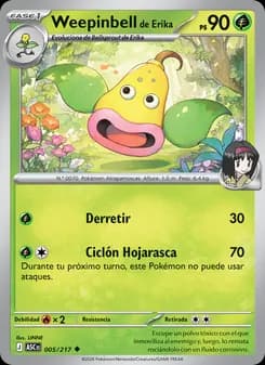 Weepinbell de Erika card in Spanish