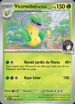 Victreebel de Erika card in Spanish