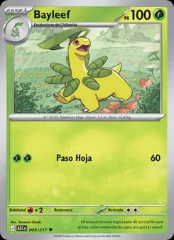 Bayleef card in Spanish