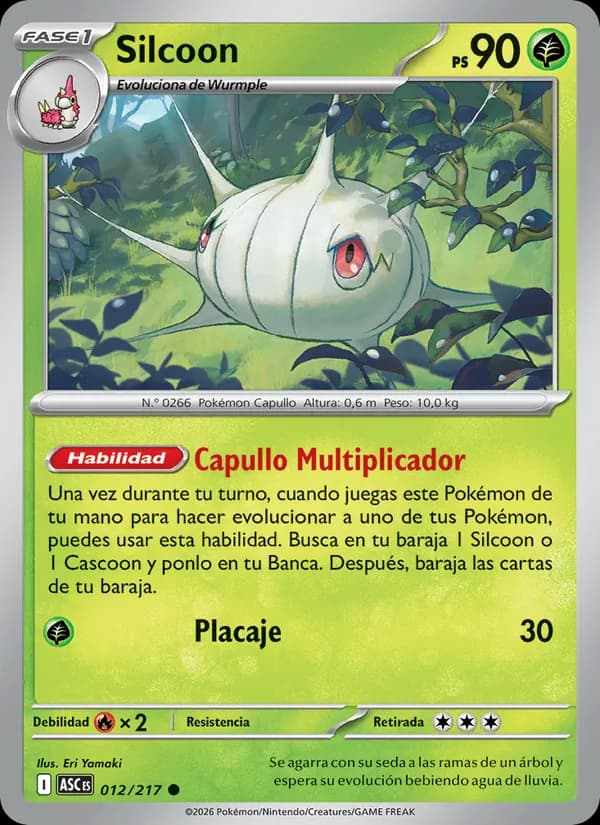 Silcoon card in Spanish