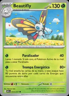 Beautifly card in Spanish