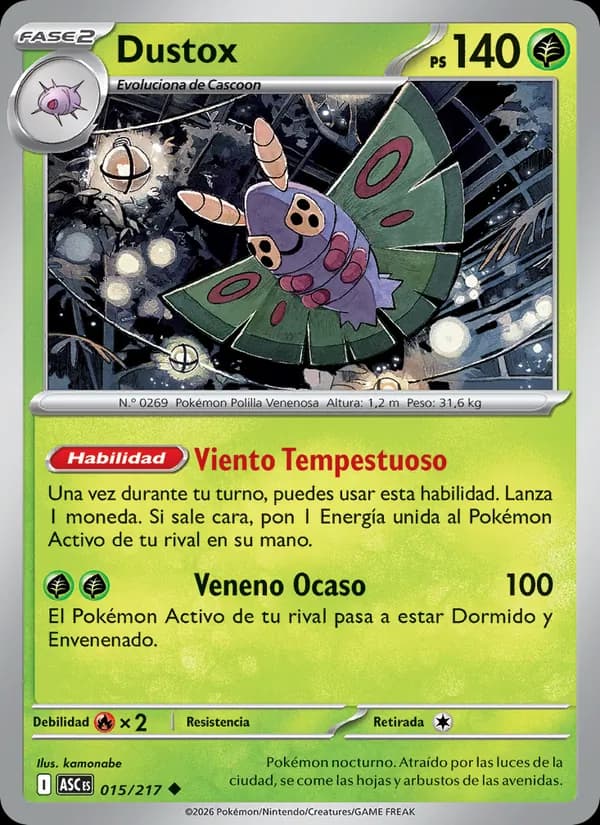 Dustox card in Spanish