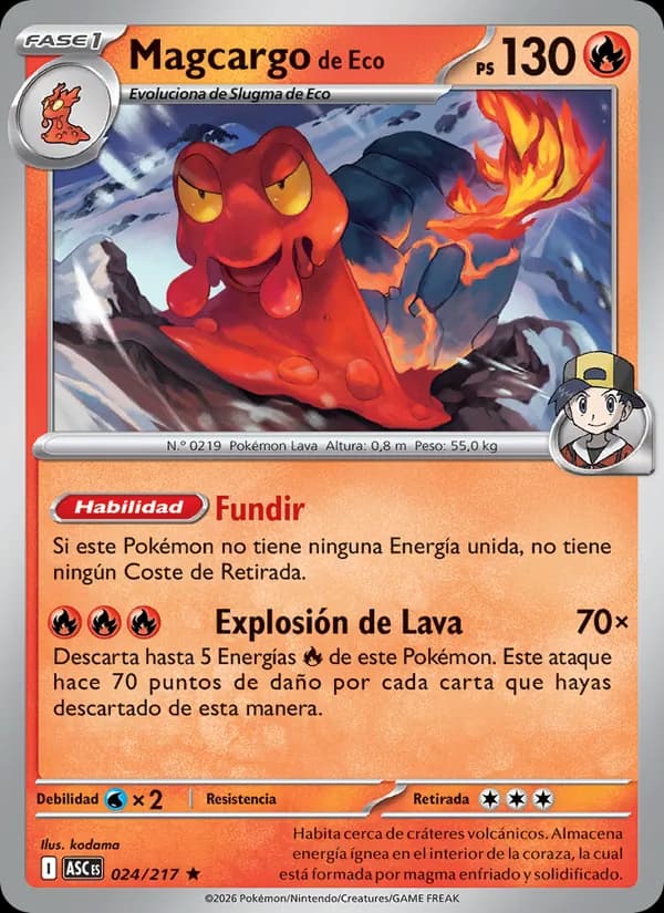 Magcargo de Eco card in Spanish