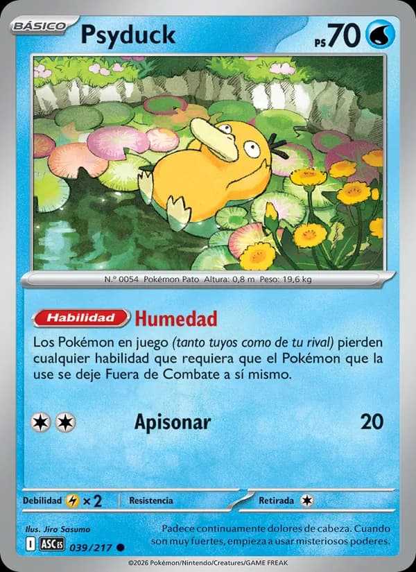 Psyduck card in Spanish