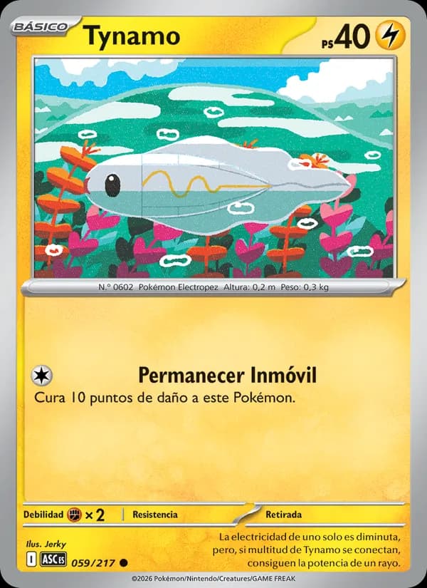 Tynamo card in Spanish