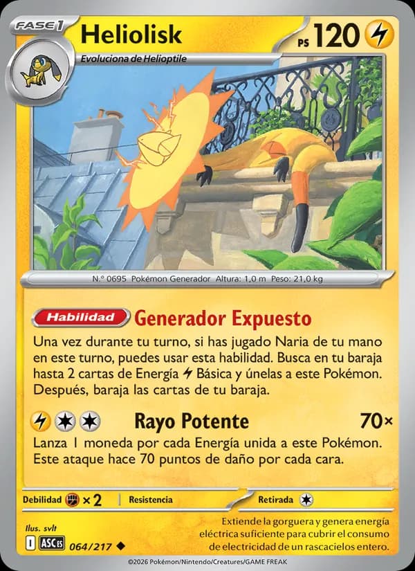 Heliolisk card in Spanish