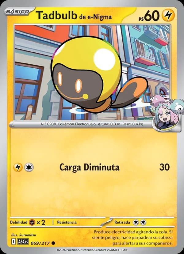 Tadbulb de e-Nigma card in Spanish