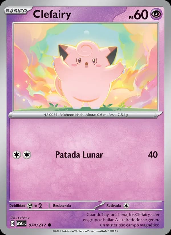 Clefairy card in Spanish