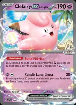 Clefairy ex de Lylia card in Spanish
