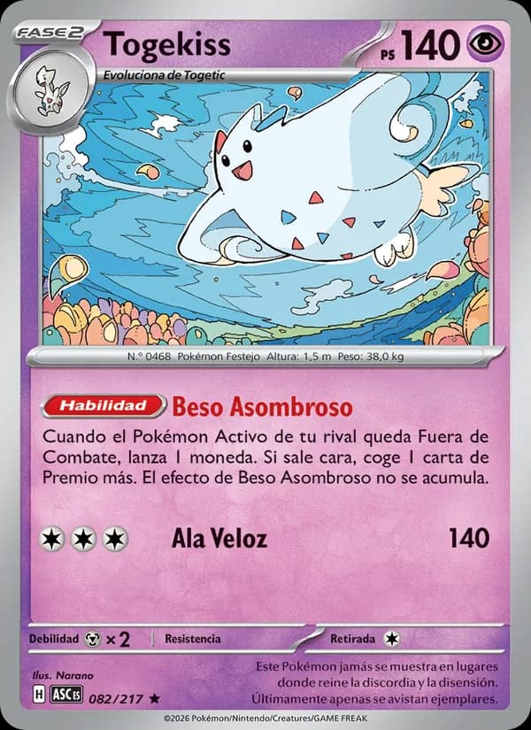 Togekiss card in Spanish