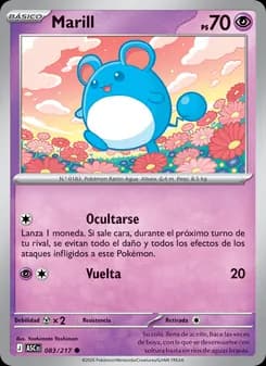 Marill card in Spanish