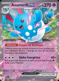 Azumarill ex card in Spanish