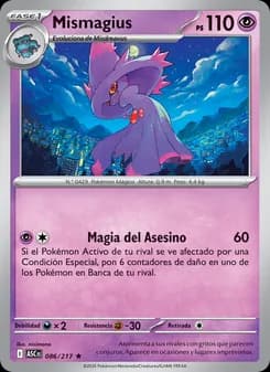 Mismagius card in Spanish