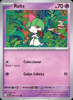 Ralts card in Spanish
