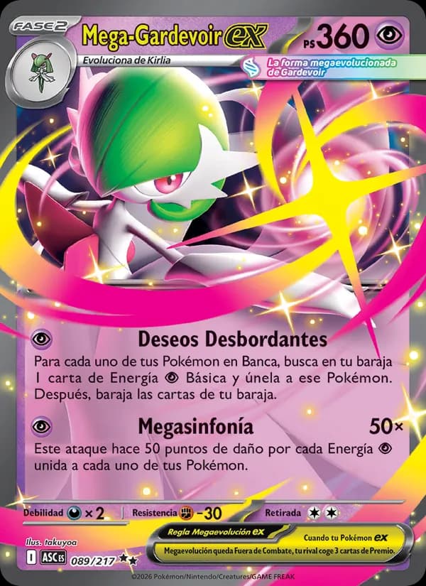 Mega-Gardevoir ex card in Spanish