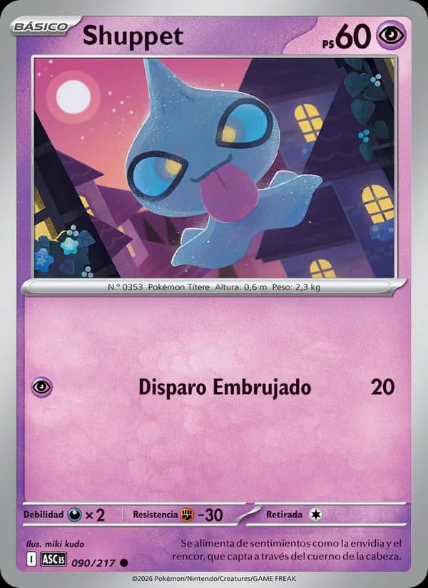 Shuppet card in Spanish