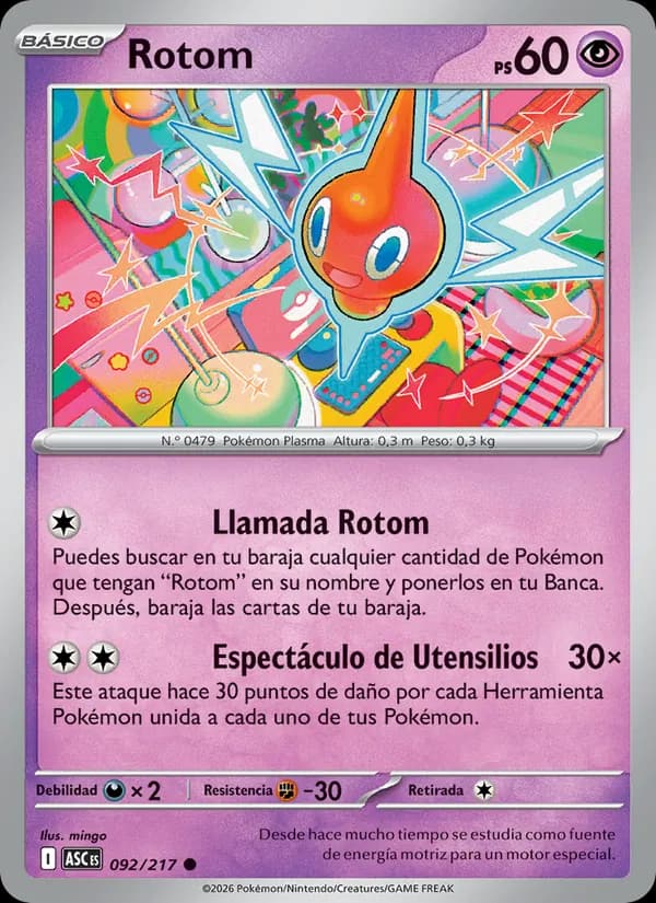 Rotom card in Spanish