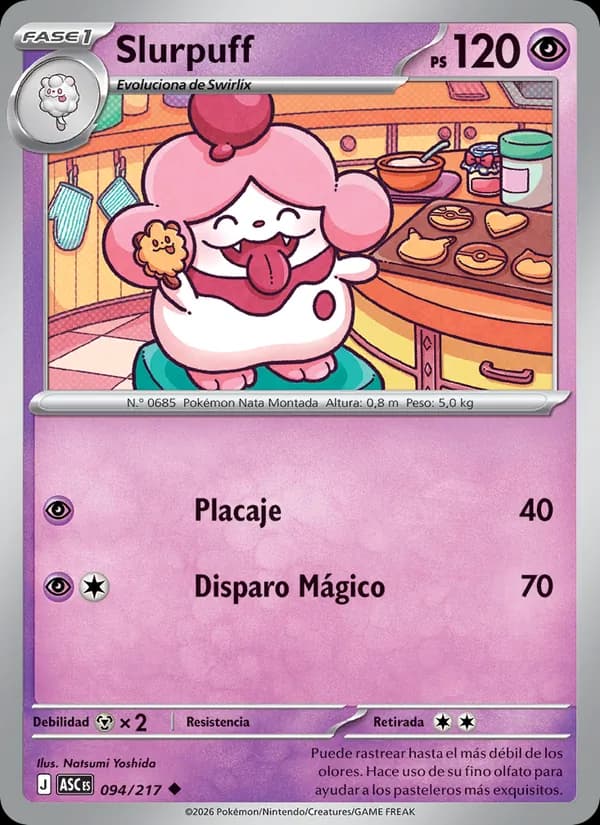 Slurpuff card in Spanish