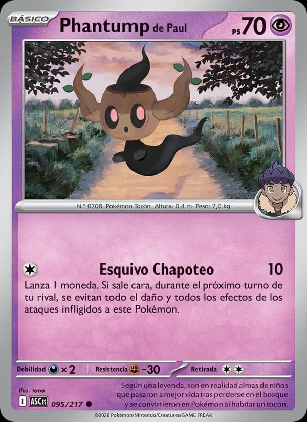 Phantump de Paul card in Spanish