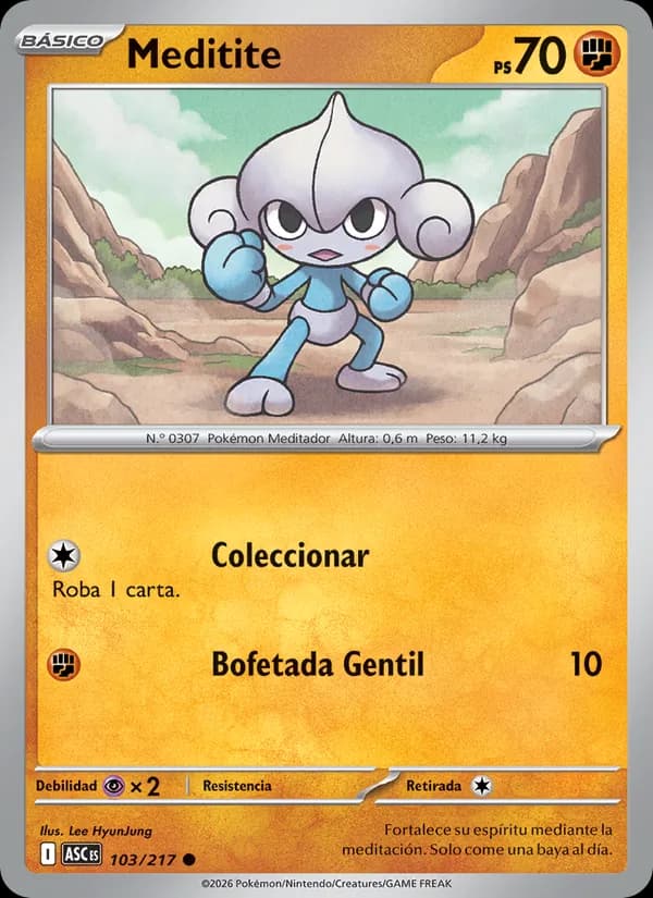 Meditite card in Spanish