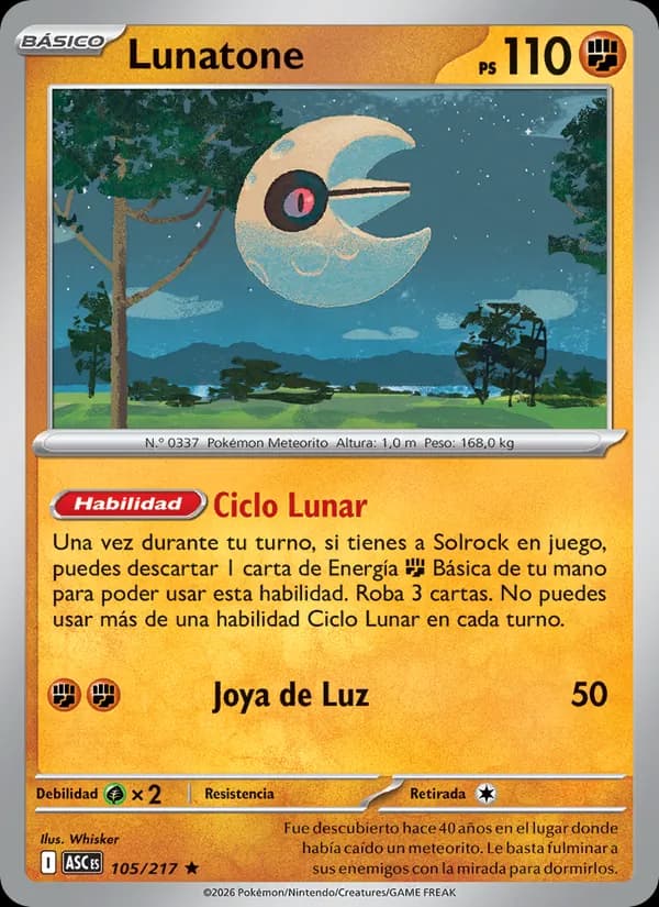 Lunatone card in Spanish