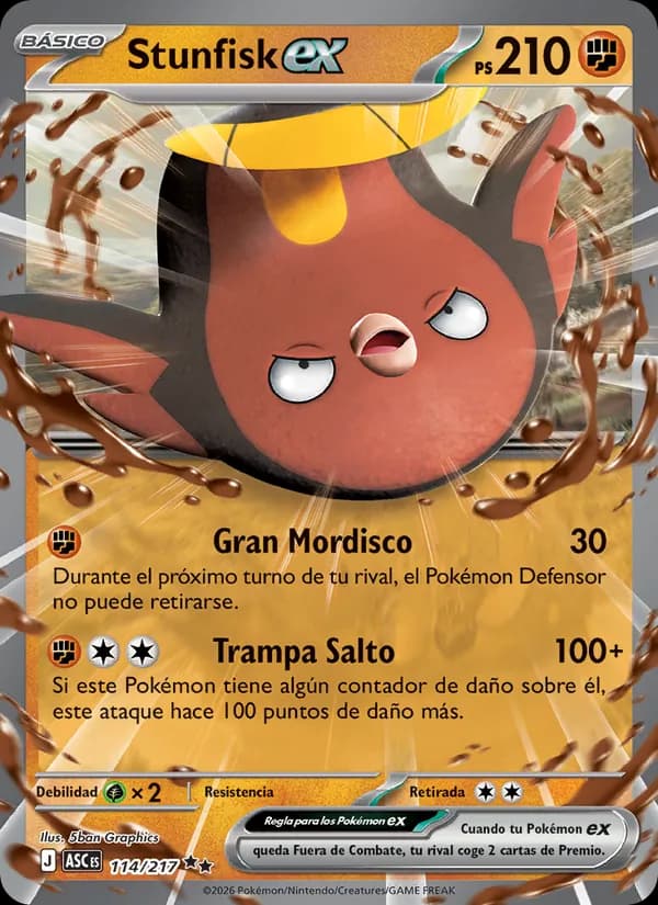 Stunfisk ex card in Spanish