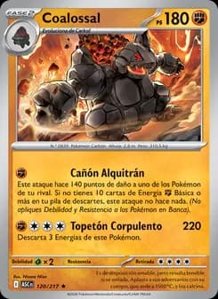 Coalossal card in Spanish
