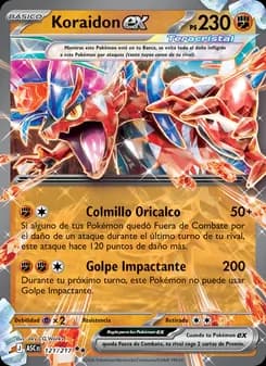 Koraidon ex card in Spanish