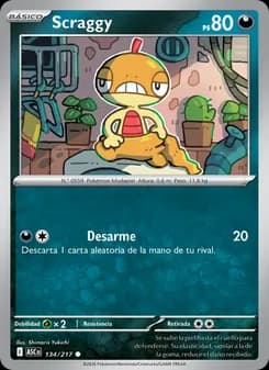 Scraggy card in Spanish