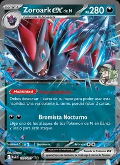 Zoroark ex de N card in Spanish