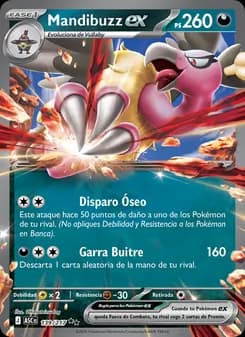 Mandibuzz ex card in Spanish
