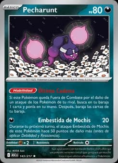 Pecharunt card in Spanish