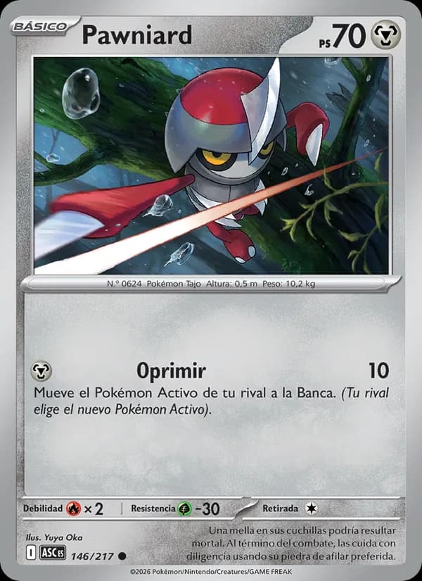 Pawniard card in Spanish