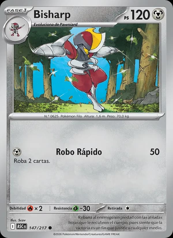 Bisharp card in Spanish