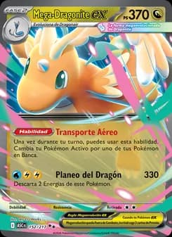 Mega-Dragonite ex card in Spanish